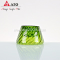 Green Glass votive holders